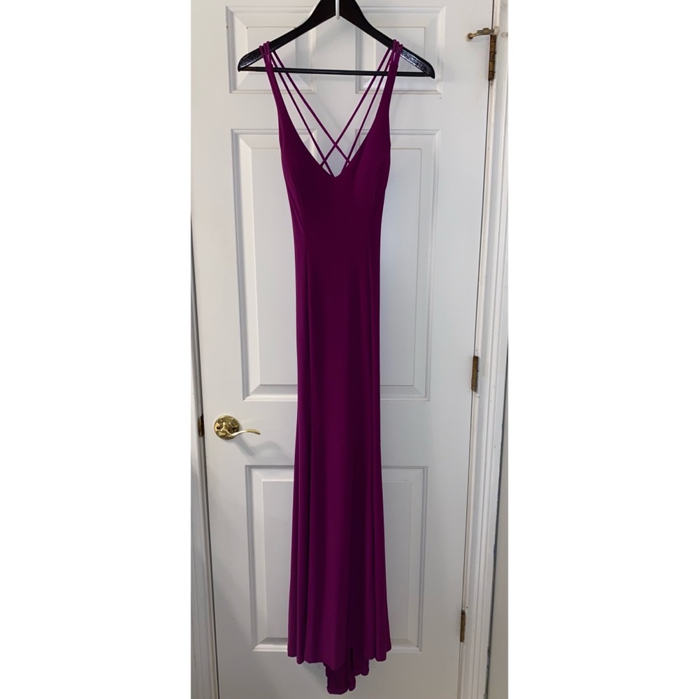 Fuchsia prom dress